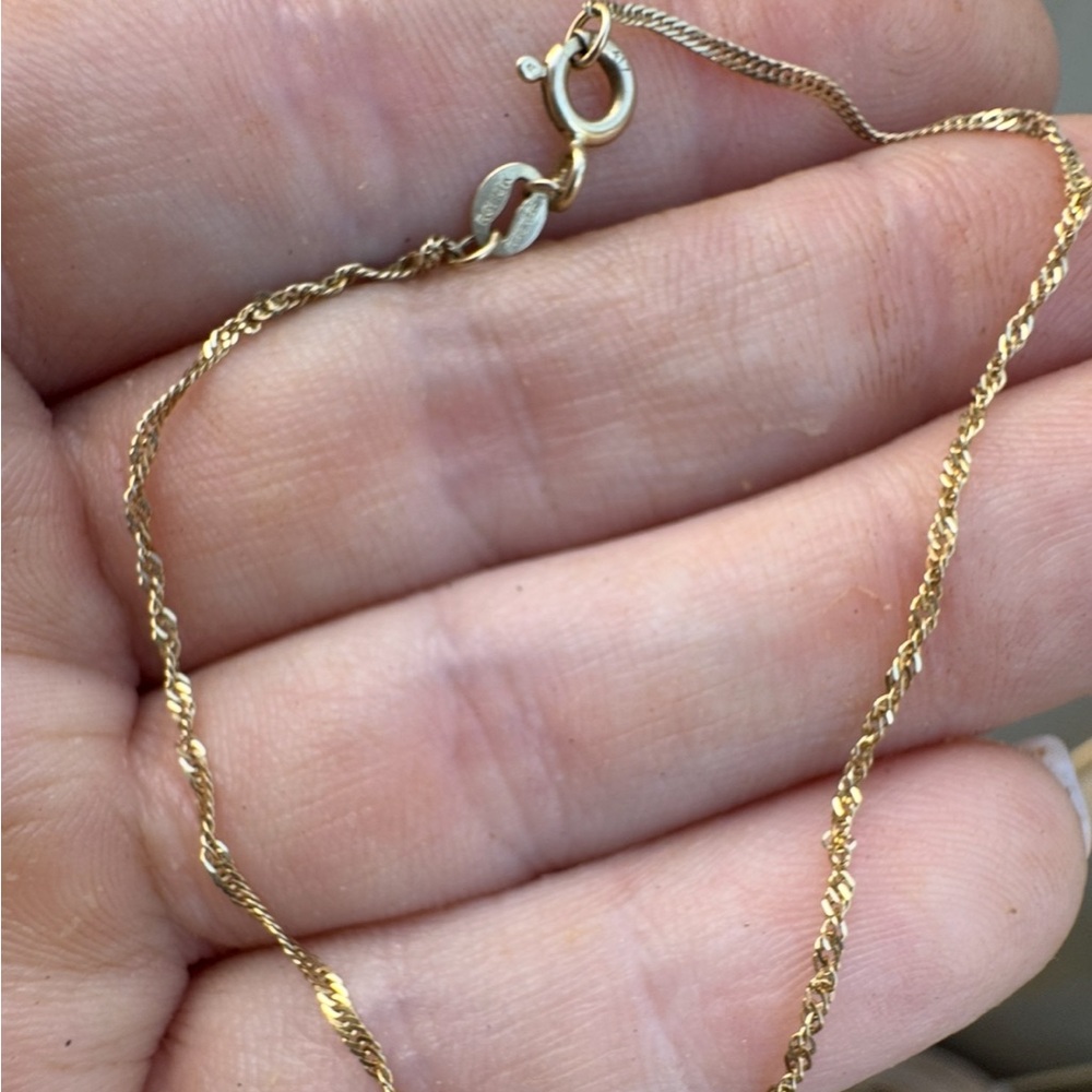 Vintage  solid 10k yellow gold bracelet - Picture 6 of 14